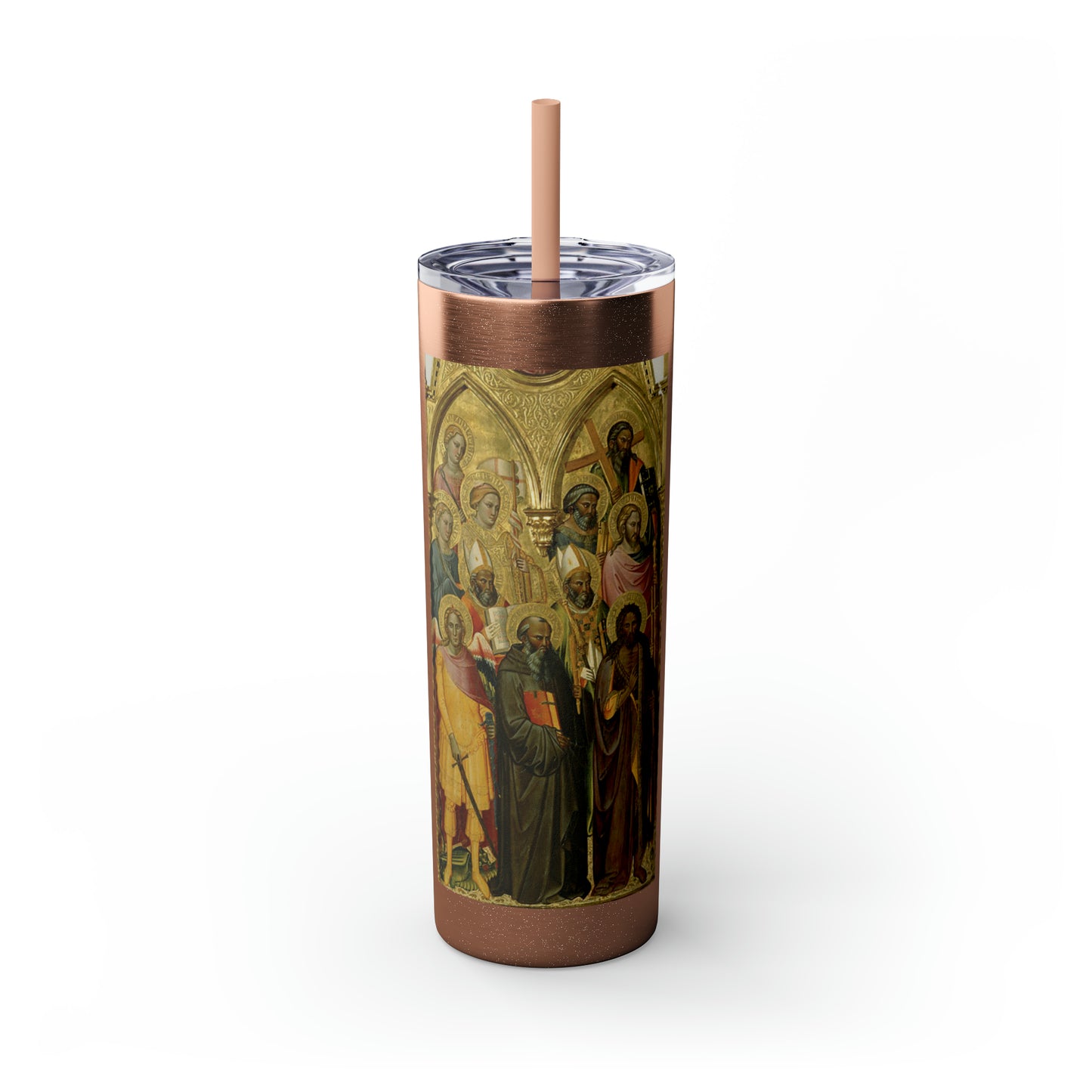 Polyptych With Coronation Of The Virgin And Saints 20oz tumbler with straw