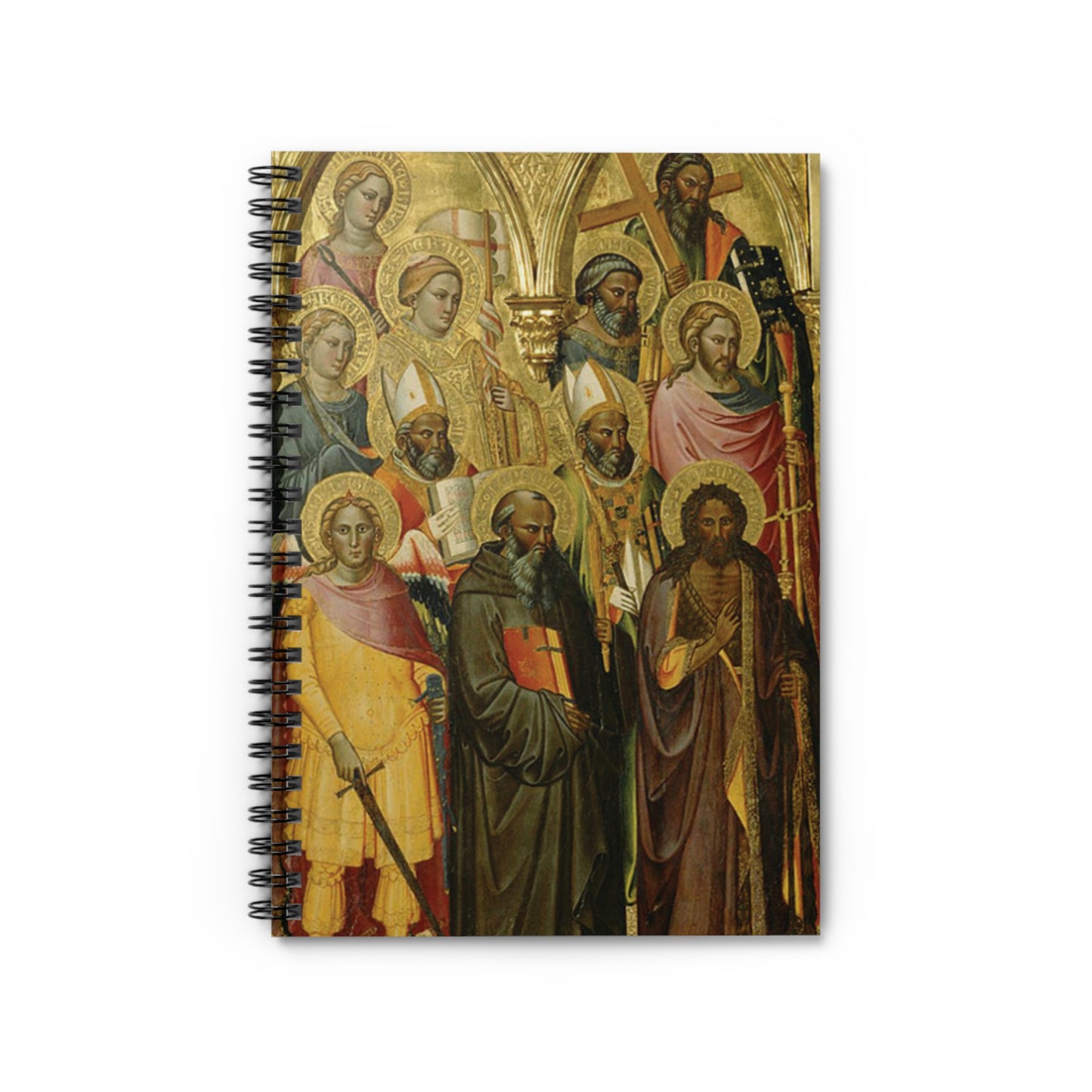 Spiral Notebook-Polyptych with Coronation of the Virgin and Saints'