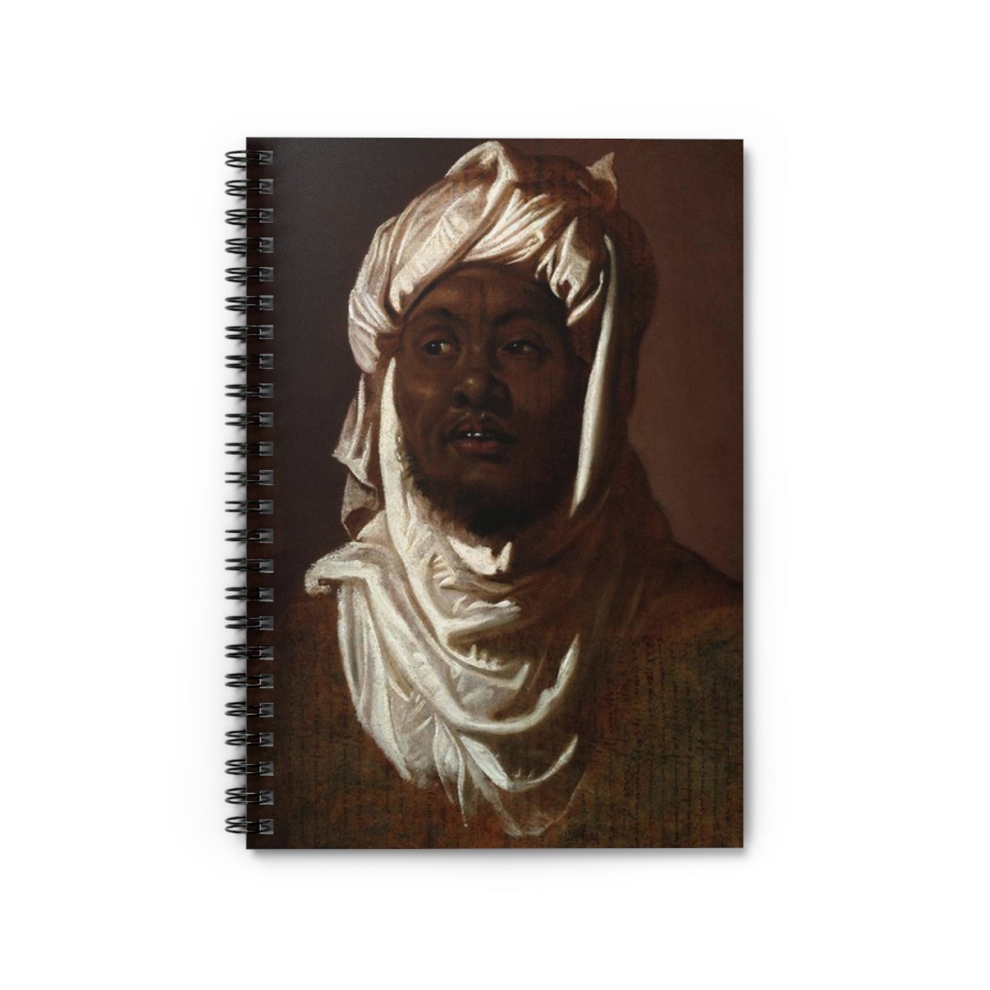 Portrait Of a Moorish Man Wearing A Turban-Spiral Notebook Ruled Line