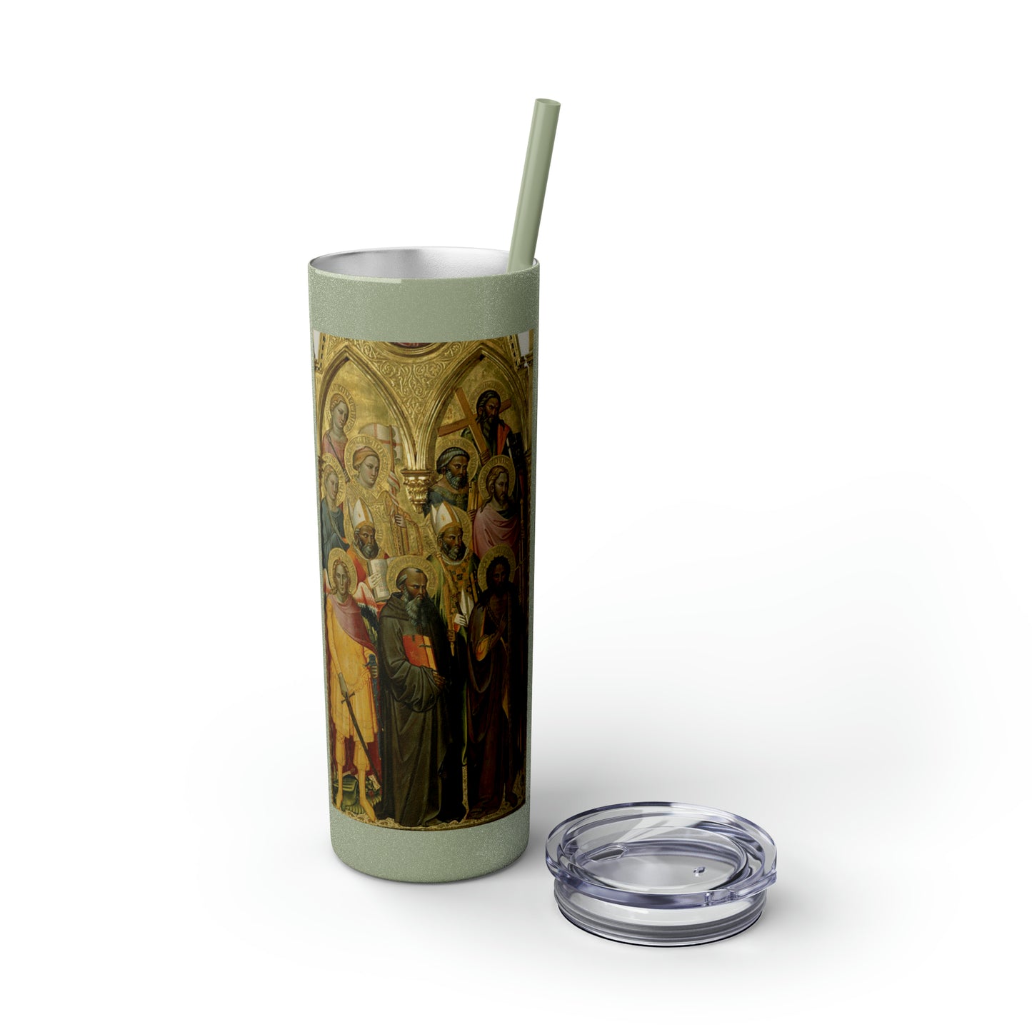 Polyptych With Coronation Of The Virgin And Saints 20oz tumbler with straw