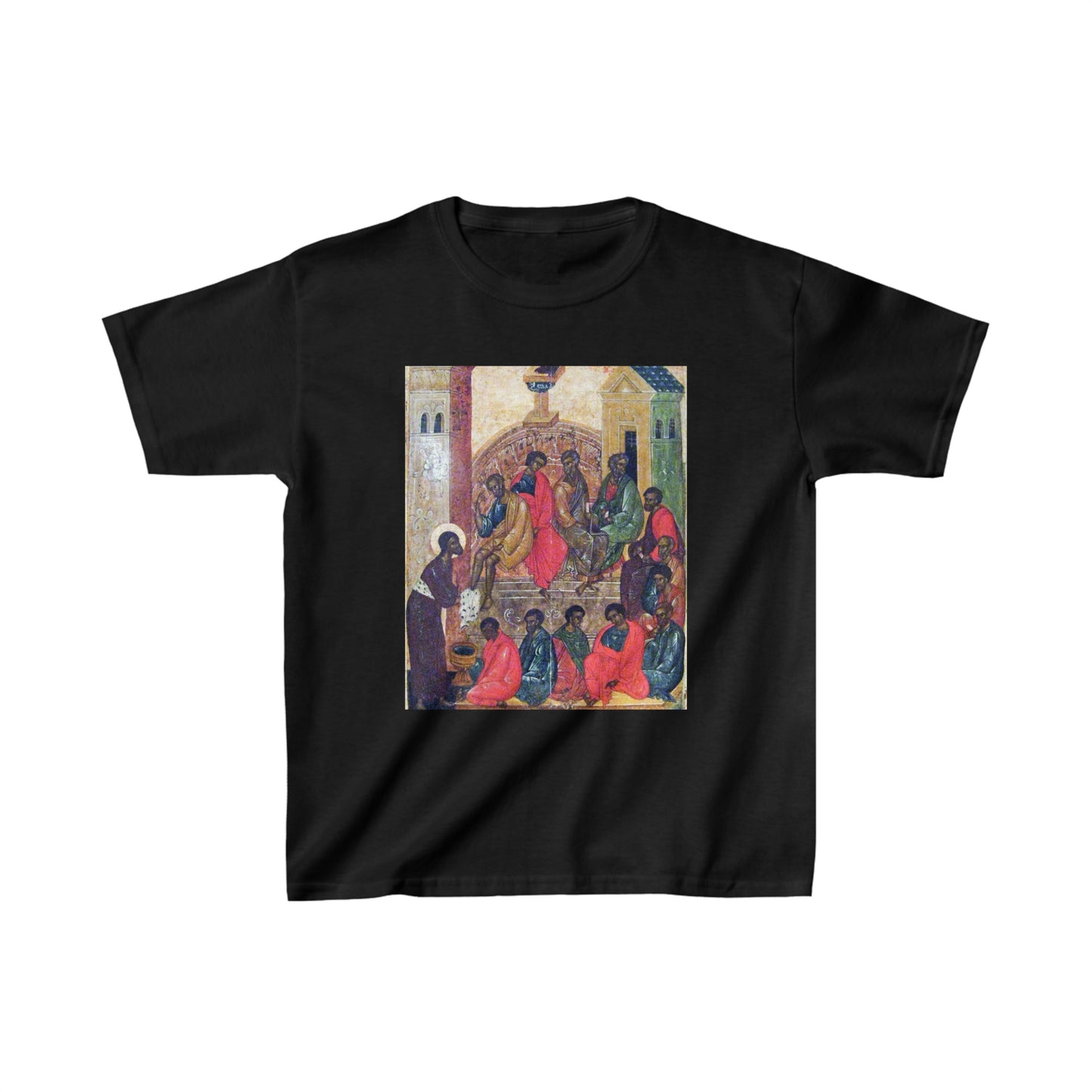 Jesus Washes The Feet Of Disciples-Unisex Kids Tee