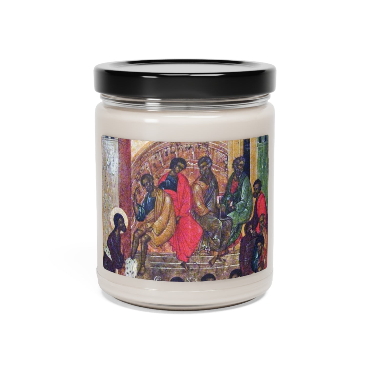 Jesus Washes Feet Of Disciples-Candle, 9oz