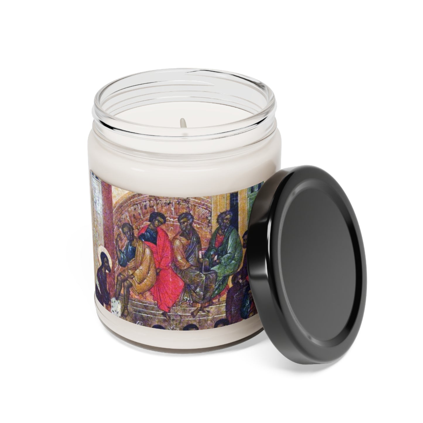 Jesus Washes Feet Of Disciples-Candle, 9oz