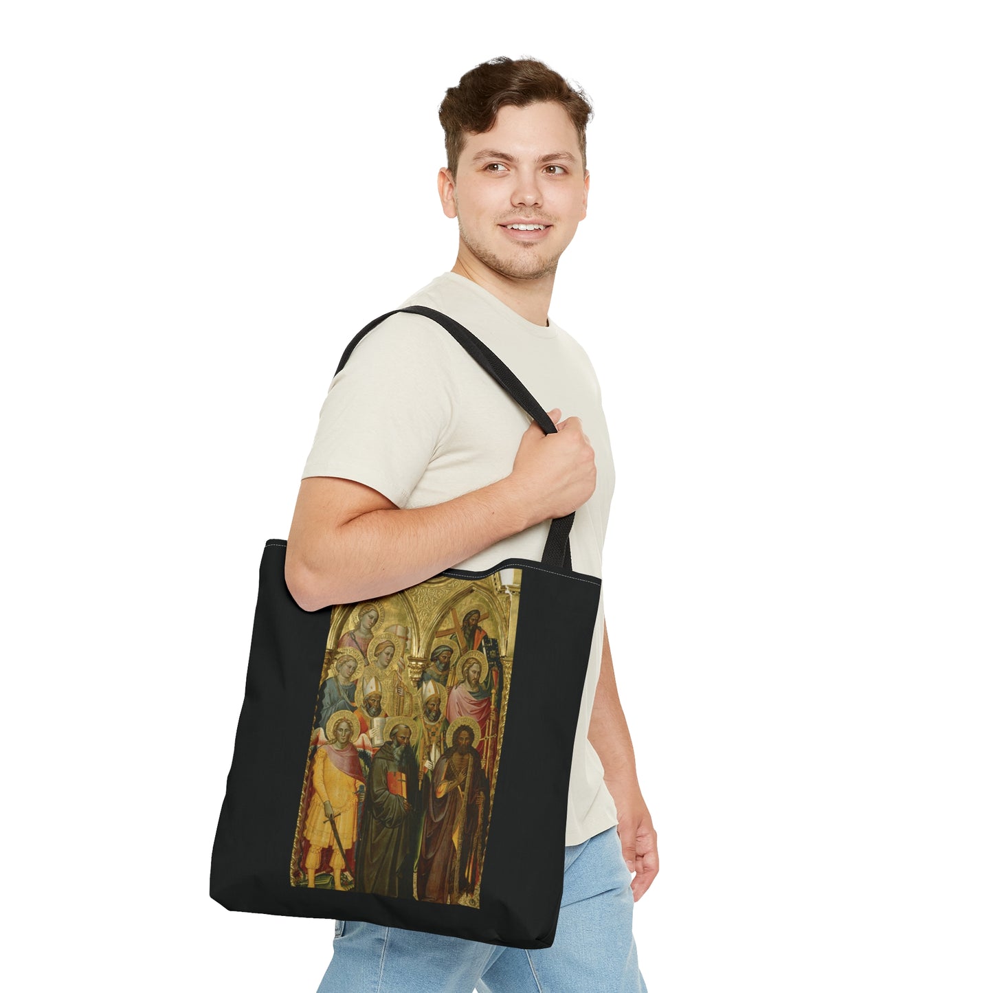 Tote Bag 'Polyptych with Coronation of the Virgin and Saints'