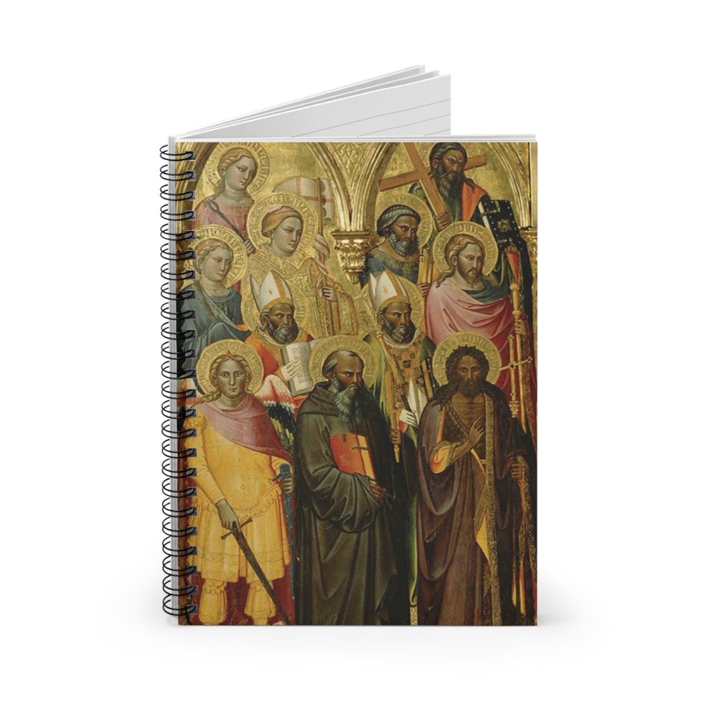 Spiral Notebook-Polyptych with Coronation of the Virgin and Saints'