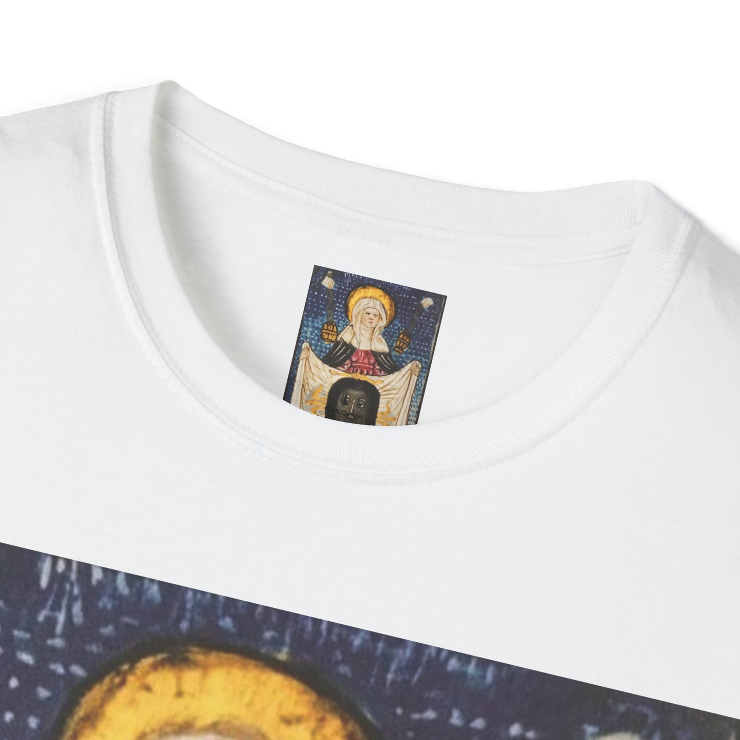 Image of Jesus on St Veronica’s Veil Cotton T-Shirt