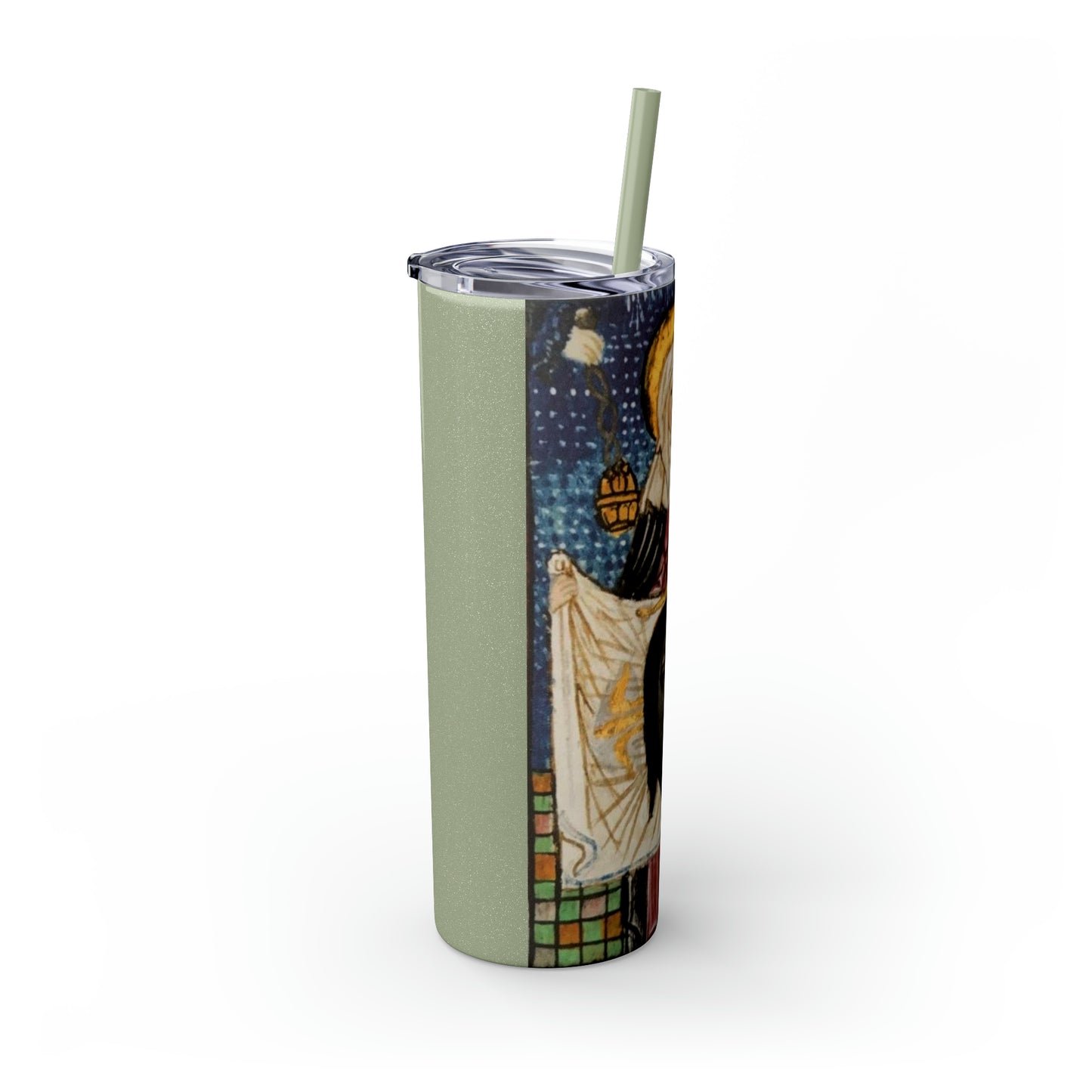 Image of Jesus on St Veronica’s Veil -Tumbler with Straw, 20oz